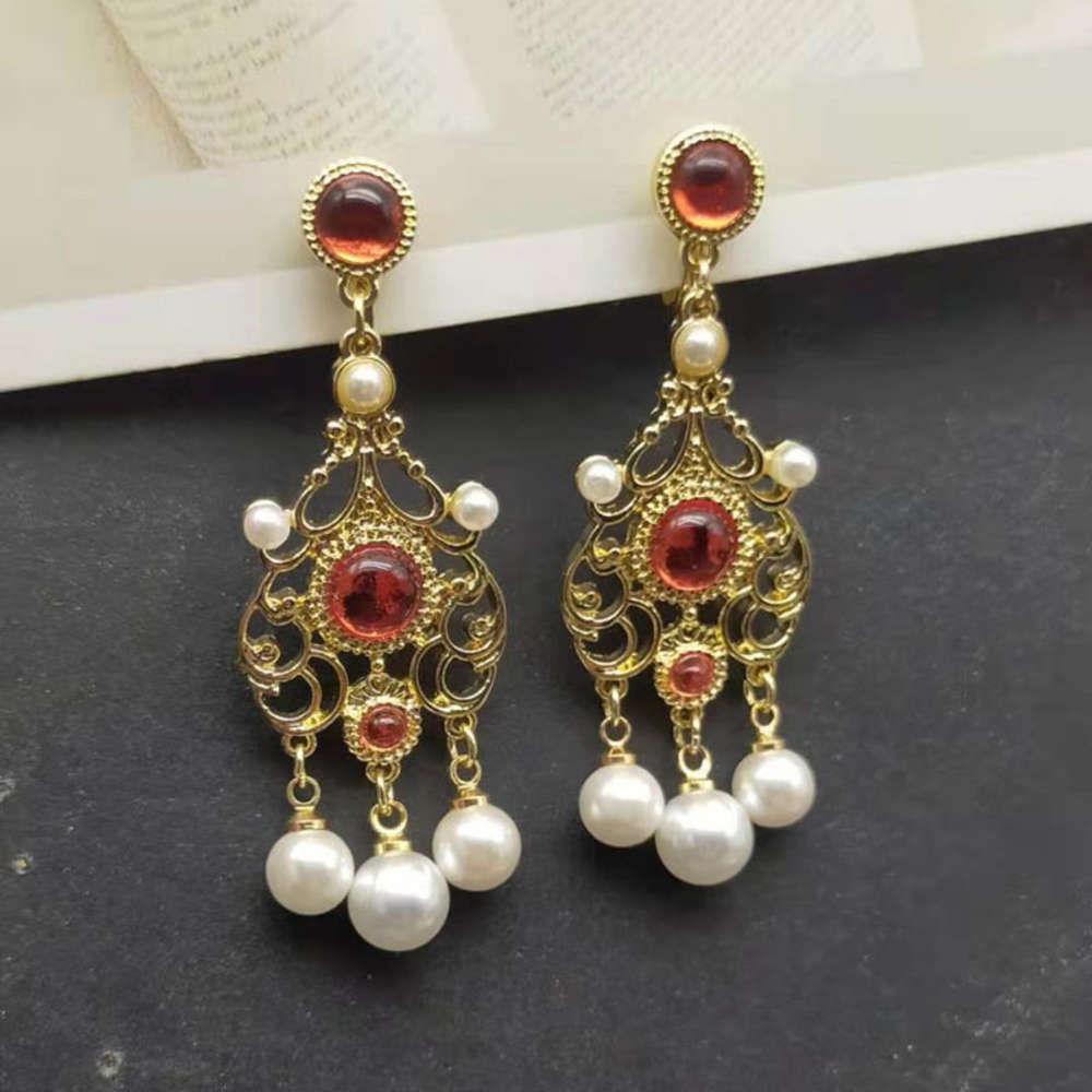 pearl new antique hanfu qipao, classical chinese style, women's accessories, earrings, ear clips, Black
pearl new antique hanfu qipao, classical chinese style, women's accessories, earrings, ear clips, Black
