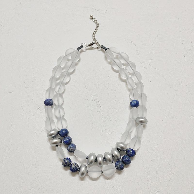 Chokers Lapis Lazuli Multi-Strand Necklace Natural Stone Jewelry Bohemian styles Handmade accessories
Chokers Lapis Lazuli Multi-Strand Necklace Natural Stone Jewelry Bohemian styles Handmade accessories