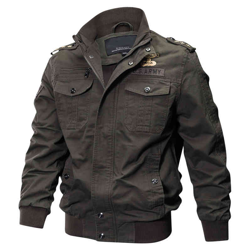 Men Jackets Plus Size Military Bomber Jacket Spring Autumn Casual Multi Pocket P, Khaki 2
Men Jackets Plus Size Military Bomber Jacket Spring Autumn Casual Multi Pocket P, Khaki 2