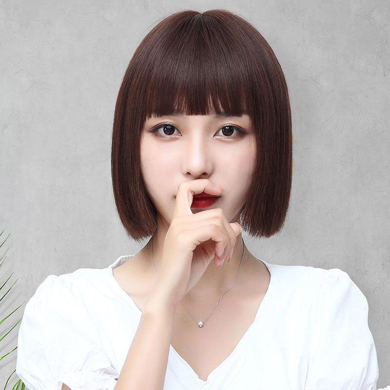 Synthetic Wigs AILIADE Short Straight Black With Bangs For Women Hair Bob Wig Heat Resistant Bobo Hairstyle Cosplay, Natural color
Synthetic Wigs AILIADE Short Straight Black With Bangs For Women Hair Bob Wig Heat Resistant Bobo Hairstyle Cosplay, Natural color