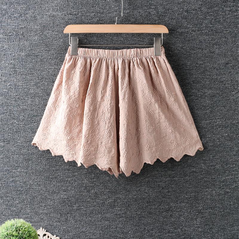 Women's Shorts Summer Women Loose Cotton And Linen Japan Style Mori Girl Elastic Waist Embroidery Wide Leg, Beige
Women's Shorts Summer Women Loose Cotton And Linen Japan Style Mori Girl Elastic Waist Embroidery Wide Leg, Beige