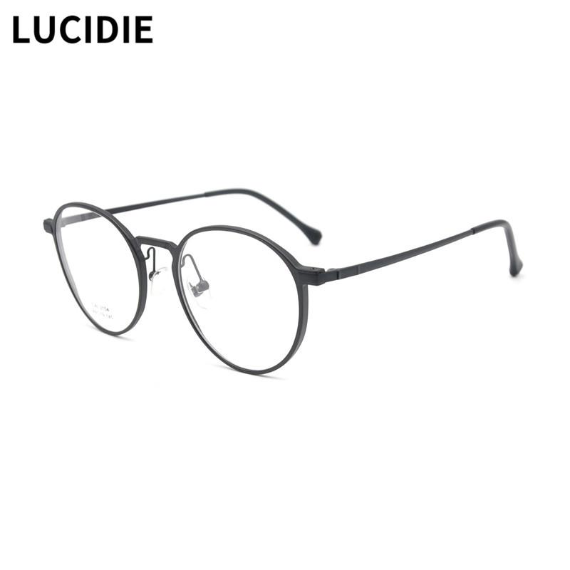 Fashion Sunglasses Frames LUCIDIE 2021 Vintage Round Glasses Frame Women Eyeglasses Optical Aluminum Clear Lens Myopia For Unisex Eyewear
Fashion Sunglasses Frames LUCIDIE 2021 Vintage Round Glasses Frame Women Eyeglasses Optical Aluminum Clear Lens Myopia For Unisex Eyewear