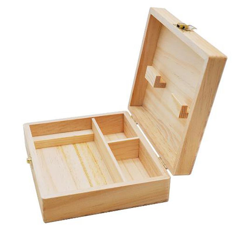 Wooden Storage Box Length 170cm With Cigarette Tray Natural Handmade Tobacco And Pipe Fittings Smoking Pipes