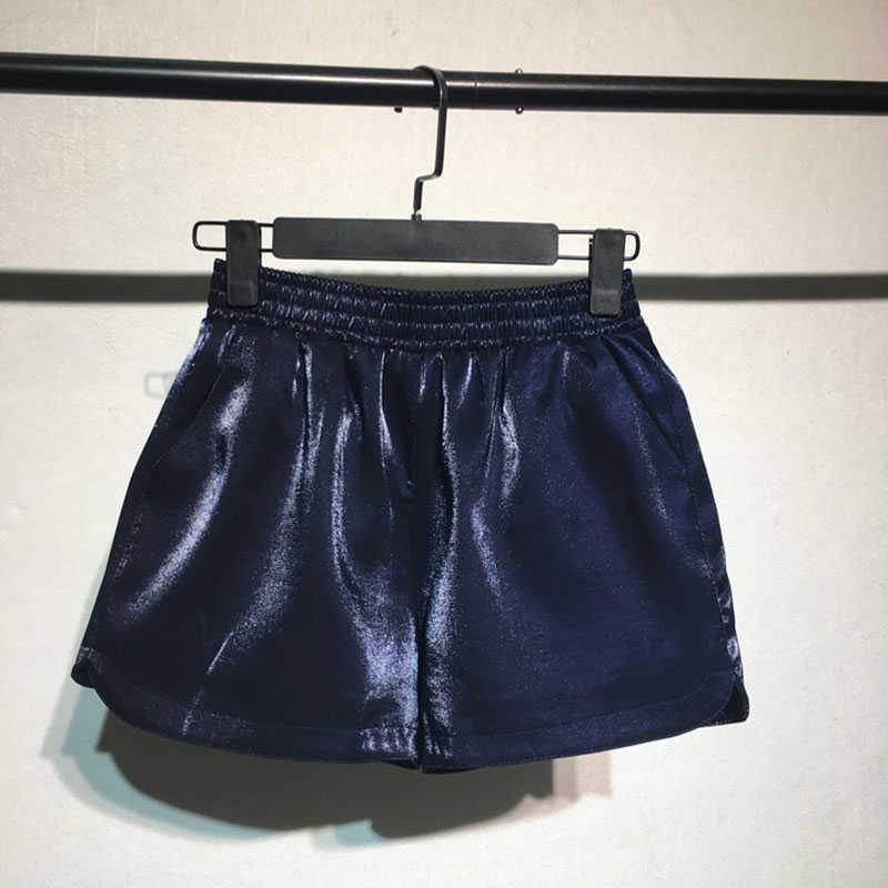 Shorts Pink Velvet feminino Fashion Sexy Bodycon Workout Flannel Pants Mujer Soft Booty Women Z6121 210724