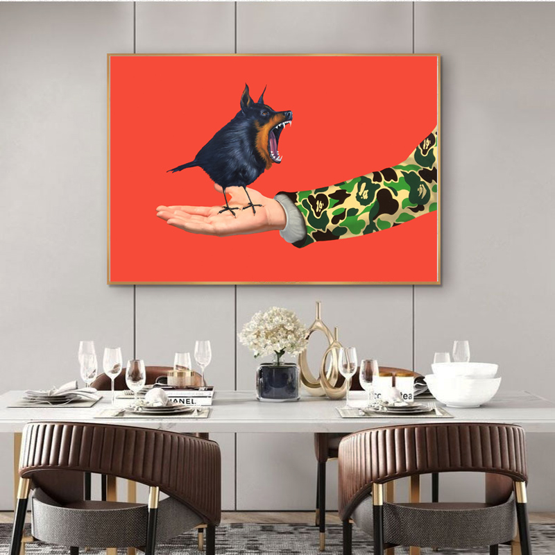 Bird In Hand Posters and Prints Canvas Painting Wall Art For Living Room Wall Pictures Classical Home Decor