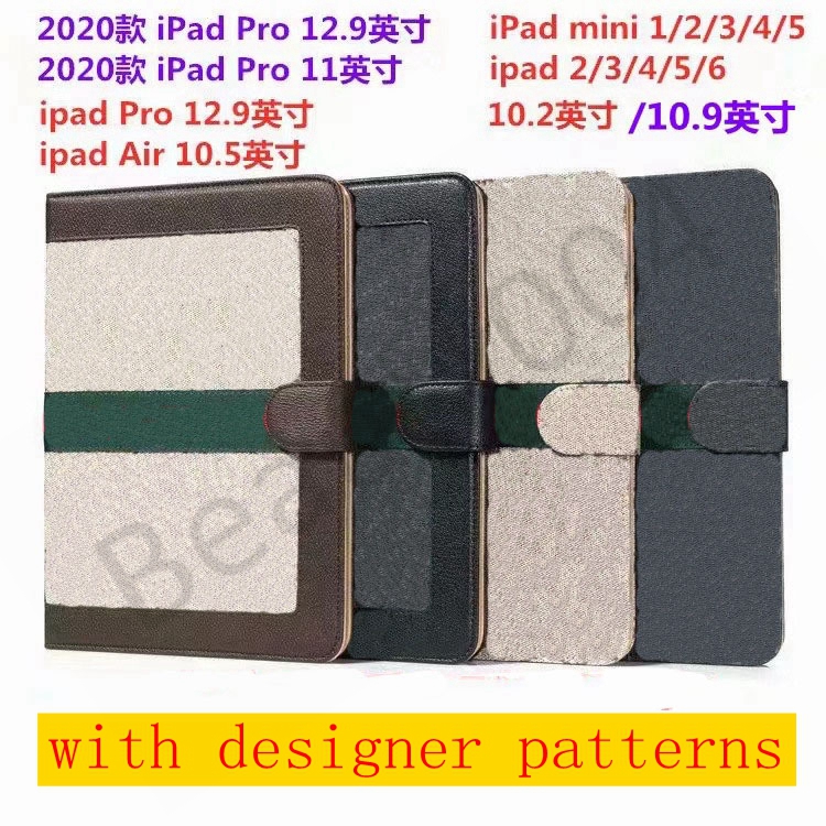 

For ipad pro11 12.9 High-grade Tablet PC Cases ipad10.9 Air10.5 Air1 2 mini45 ipad10.2 ipad56 Top Quality G Designer Fashion Leather Card Holder Pocket Cover mini 123 B04