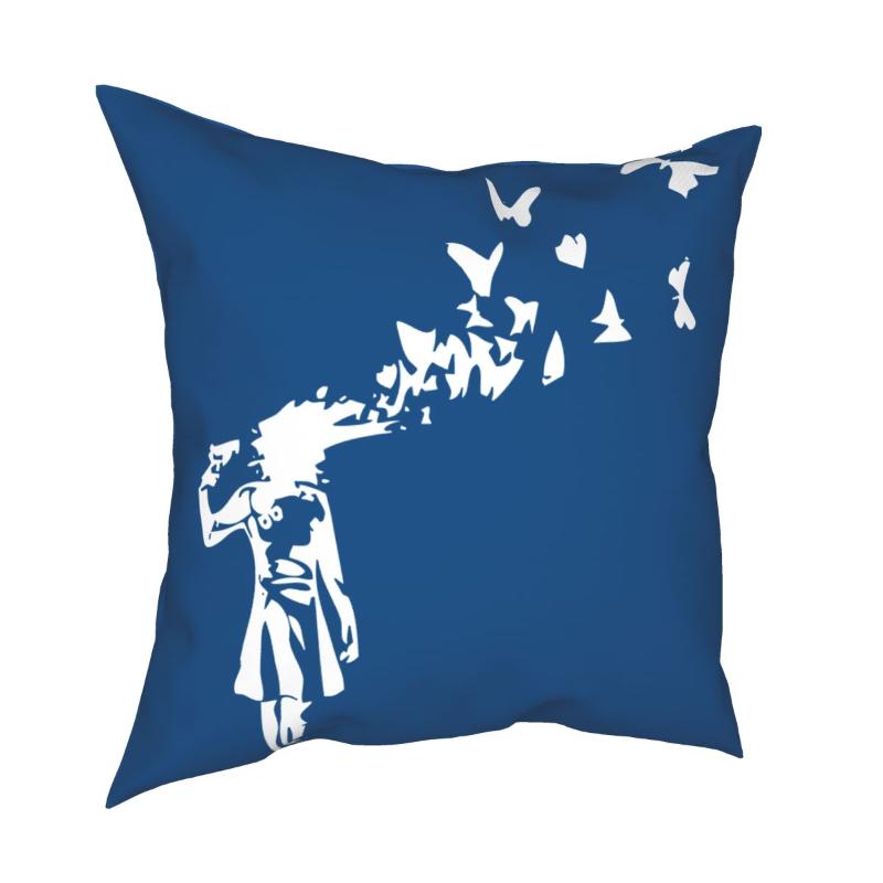 Banksy Butterfly Girl Pillowcase Decoration Animal Cushion Cover Throw Pillow For Living Room Polyester Double-sided Printing Cushion/Decora
Banksy Butterfly Girl Pillowcase Decoration Animal Cushion Cover Throw Pillow For Living Room Polyester Double-sided Printing Cushion/Decora