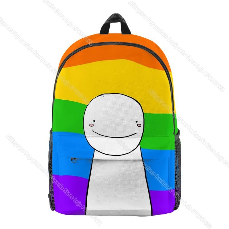 Backpack Kids Dream Merch 3D Print Backpacks Students SMP Schoolbags Boys Girls Cartoon Knapsack Adult Bagpack Children Bookbags