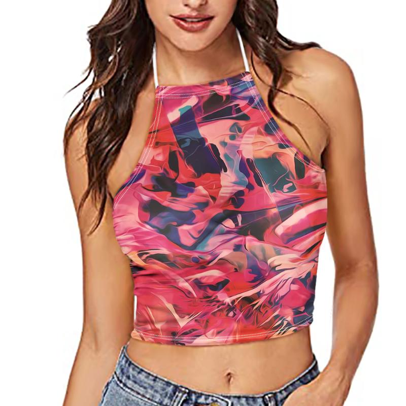 Women's Tanks & Camis Girls Y2K Colorful Pattern Printed Crop Top Harajuku Style Sexy Halter Backless Tank Women Casual Beach Party Streetwe, Custom d17
Women's Tanks & Camis Girls Y2K Colorful Pattern Printed Crop Top Harajuku Style Sexy Halter Backless Tank Women Casual Beach Party Streetwe, Custom d17
