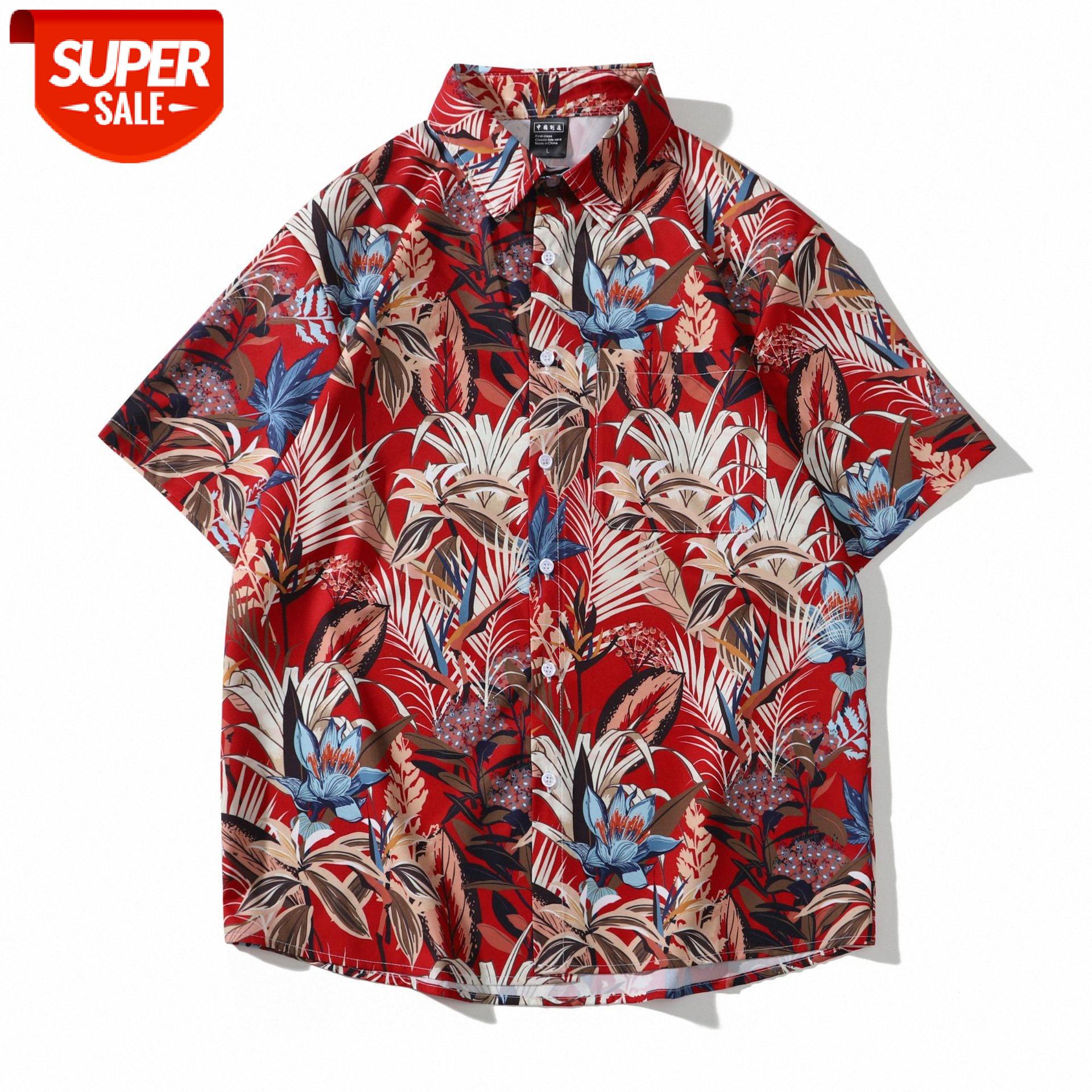 Vintage retro port style floral leaf short-sleeved shirt male ruffian handsome bf holiday beach flower female #qT9q, White;black
Vintage retro port style floral leaf short-sleeved shirt male ruffian handsome bf holiday beach flower female #qT9q, White;black