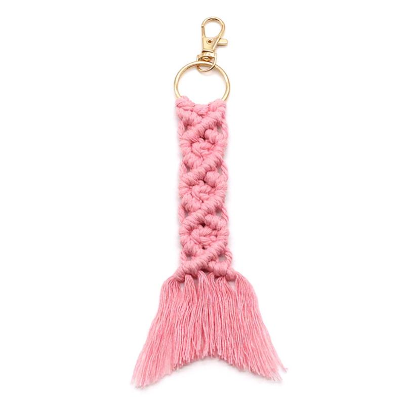 Keychains Macrame Keyring Boho Woven Key Ring Creative Hanging Decoration Bag Pendant Purse Charm Small Gift For Handbag
Keychains Macrame Keyring Boho Woven Key Ring Creative Hanging Decoration Bag Pendant Purse Charm Small Gift For Handbag