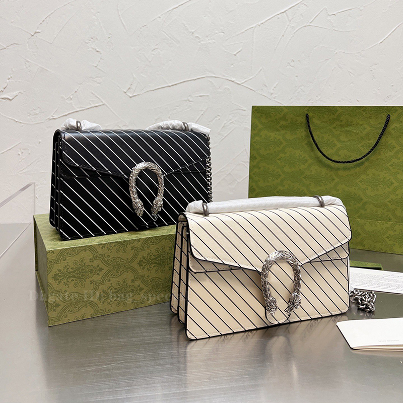 Hot New Aria Handbag Designer Women Fashion Chain Shoulder bag Luxury Famous Wallets Black White Slant Stripe Print Ladies Leath
Hot New Aria Handbag Designer Women Fashion Chain Shoulder bag Luxury Famous Wallets Black White Slant Stripe Print Ladies Leath