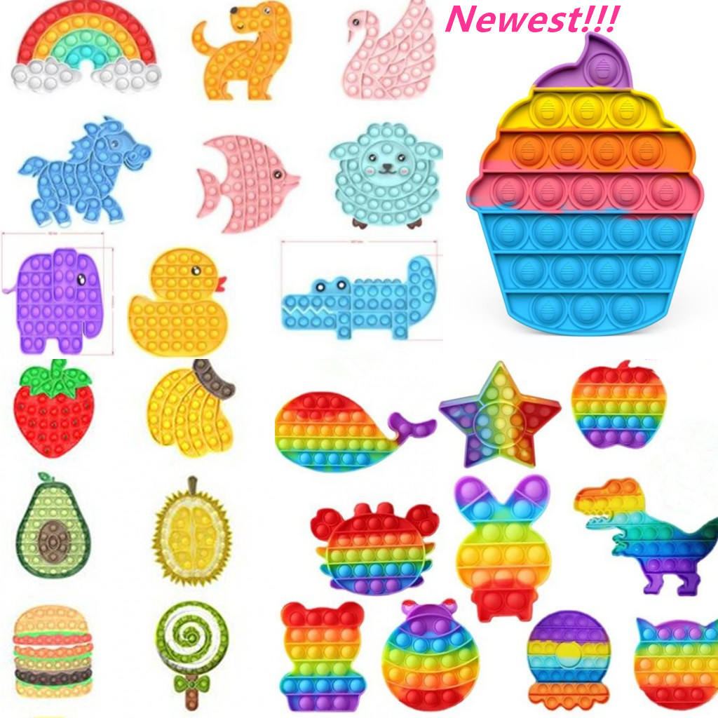 Rainbow Fidget Pop It Toys Sensory Push Pop Bubble Toy Autism Special Needs Anxiety Stress Reliever for Students Office Workers FY4381
Rainbow Fidget Pop It Toys Sensory Push Pop Bubble Toy Autism Special Needs Anxiety Stress Reliever for Students Office Workers FY4381