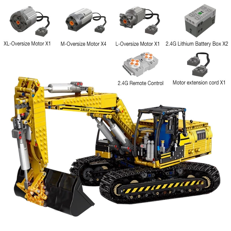 Vehicle Toys 13112 High-Tech Motorized Excavator Truck Link Belt 250 X 3-PF Version Car Building Bricks 8043 20007
Vehicle Toys 13112 High-Tech Motorized Excavator Truck Link Belt 250 X 3-PF Version Car Building Bricks 8043 20007
