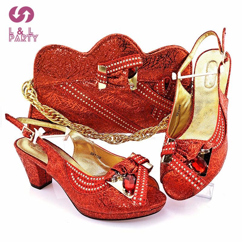 Dress Shoes Elegant Women And Bag Set In Red Color High Quality Peep Toe Sandals With Evening For Wedding Party Crystal, Silver
Dress Shoes Elegant Women And Bag Set In Red Color High Quality Peep Toe Sandals With Evening For Wedding Party Crystal, Silver