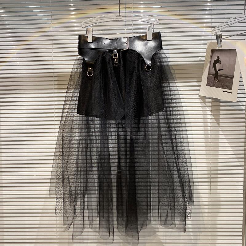 Women Net Yarn Personality Asymmetrical Skirt Arrivals Elastic Waist Fashion Temperament Spring Summer 11D504 210525, Black
Women Net Yarn Personality Asymmetrical Skirt Arrivals Elastic Waist Fashion Temperament Spring Summer 11D504 210525, Black