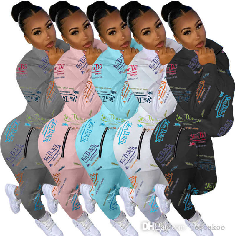 Women 2 Piece Pants Set Designer Casual Tracksuits Fashion Letters Printed Long Sleeve Zipper Pullover Sweatpants Sports Outfits, Gray
Women 2 Piece Pants Set Designer Casual Tracksuits Fashion Letters Printed Long Sleeve Zipper Pullover Sweatpants Sports Outfits, Gray