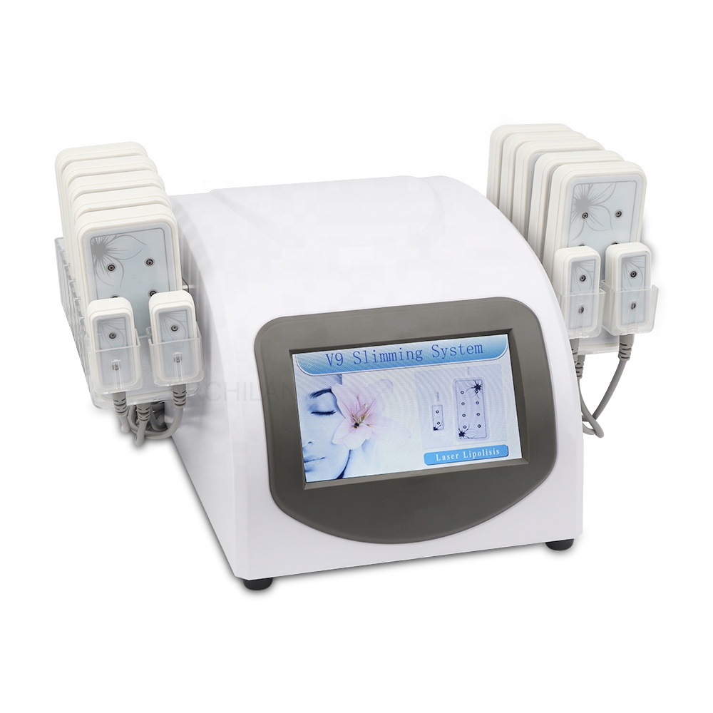 Lipo Laser Slimming Liposuction Lipolaser 14 Pad Lasers LLLT Diode Cellulite Removal Fat Loss Home Salon Use Machine