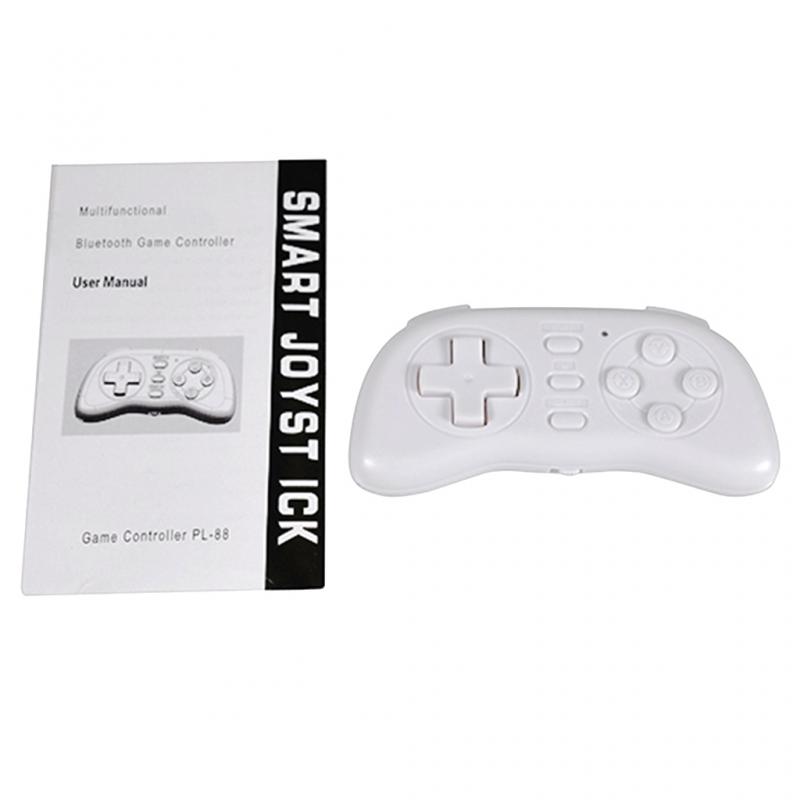 Mini Game Controller Wireless Bluetooth-compatible Smart Joystick GamePad for Smartphone Mobile Phone Android/IOS White