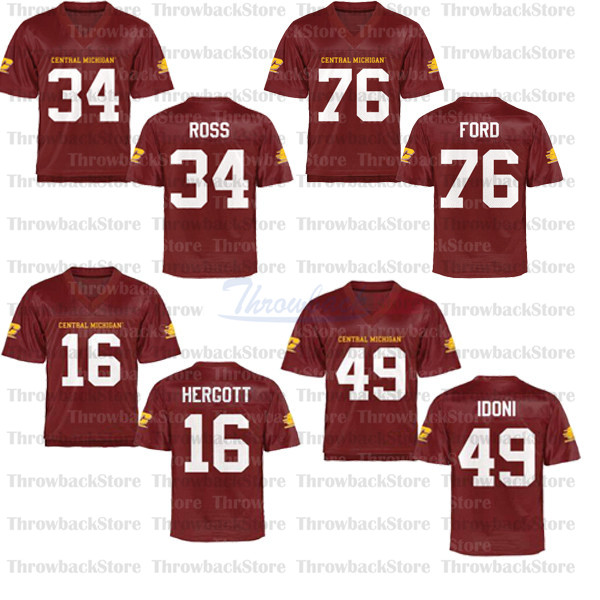 Custom Central Michigan College Football Jerseys 79 Eric Fisher 27 Antonio Brown 2 Sean Adesanya 12 Quinten Dormady 5 Jonathan Ward, Red iv
Custom Central Michigan College Football Jerseys 79 Eric Fisher 27 Antonio Brown 2 Sean Adesanya 12 Quinten Dormady 5 Jonathan Ward, Red iv