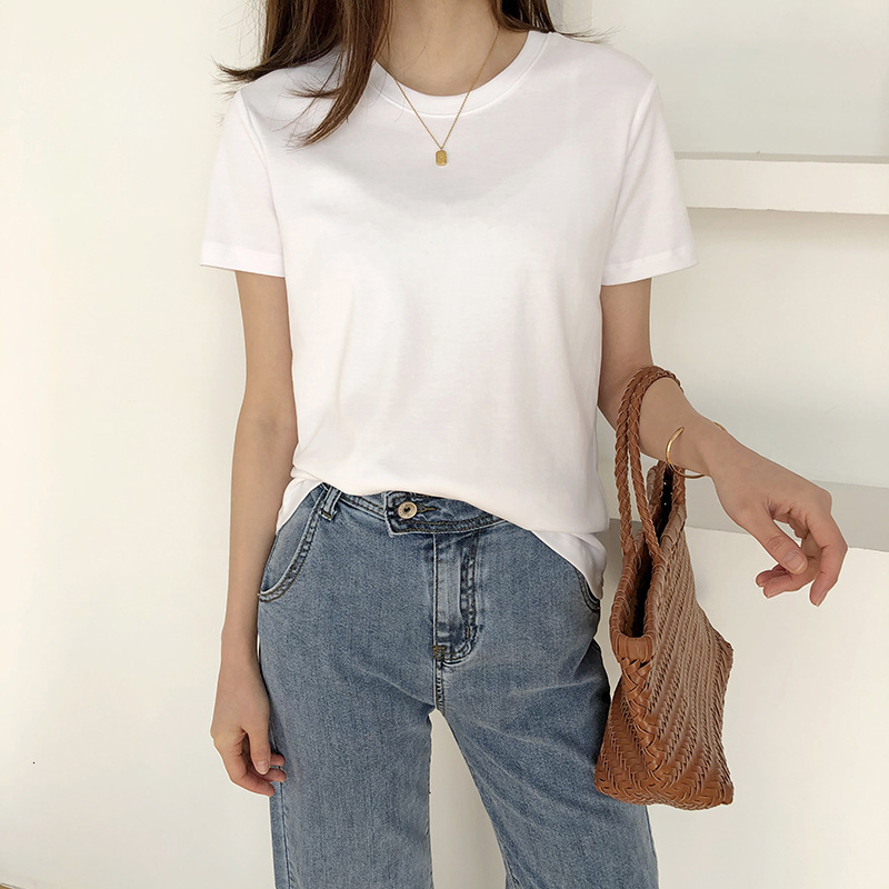 Women's T-Shirt Summer T Shirt Short Sleeve Cotton Casual T-Shirts White Fashion High Quality Tops For Tees Blusa RRB8, Black
Women's T-Shirt Summer T Shirt Short Sleeve Cotton Casual T-Shirts White Fashion High Quality Tops For Tees Blusa RRB8, Black