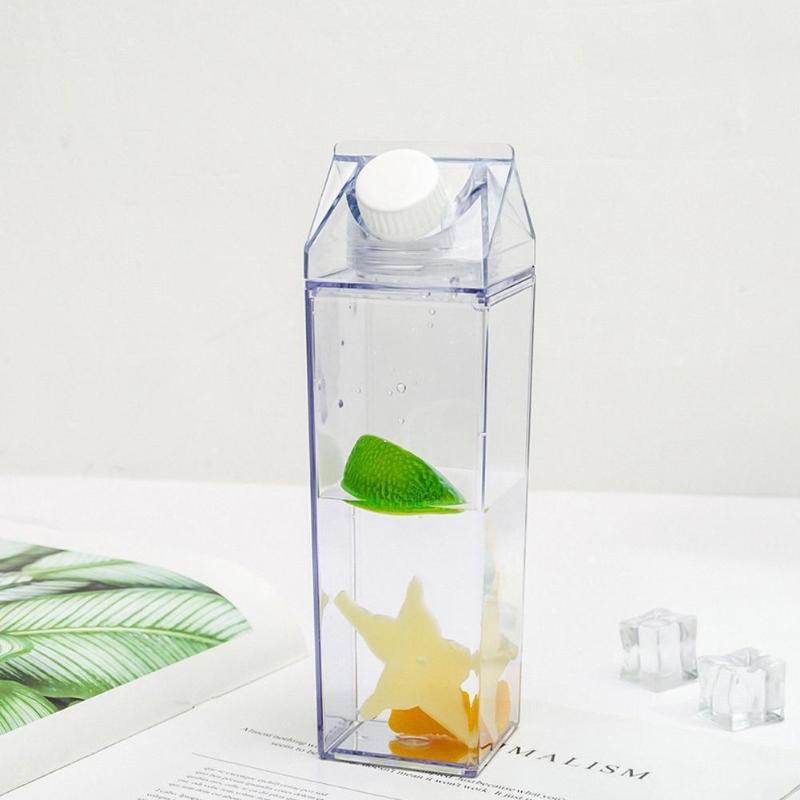 Water Bottles Transparent Plastic Cup Reusable Square Milk Box Shaped Bottle Juice For Fruit Tea Drinking R4N3
Water Bottles Transparent Plastic Cup Reusable Square Milk Box Shaped Bottle Juice For Fruit Tea Drinking R4N3
