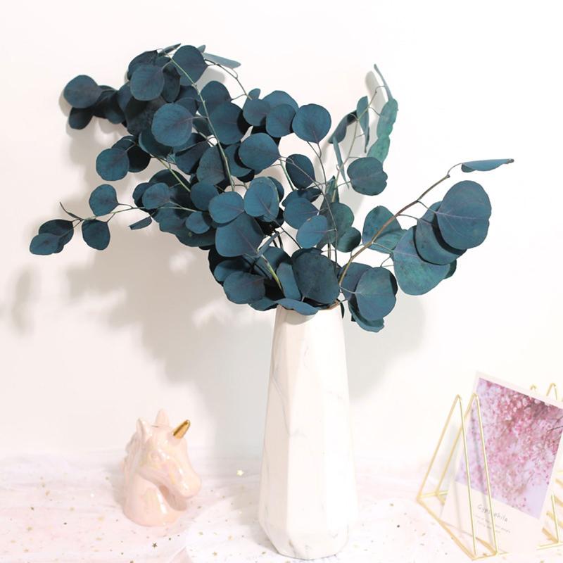 Decorative Flowers & Wreaths Natural Preserved Eucalyptus Leaves Bouquet Immortal Dried Flower For Wedding Decor Display Home Decoration