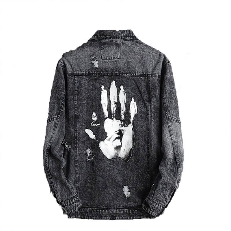 QNPQYX Harajuku Handprint Retro Rock Vintage Denim Jacket New Men Boyfriend Punk Sweatshirt Sudadera Streetwear Cowboy Hiphop, Gray
QNPQYX Harajuku Handprint Retro Rock Vintage Denim Jacket New Men Boyfriend Punk Sweatshirt Sudadera Streetwear Cowboy Hiphop, Gray
