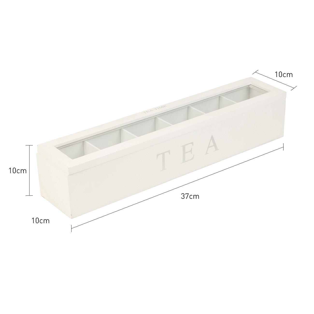 Tea Storage Box (Black and White), Coffee And Tea Bag Storage Rack With Compartment, Easy To Carry At Travel, Office And Home