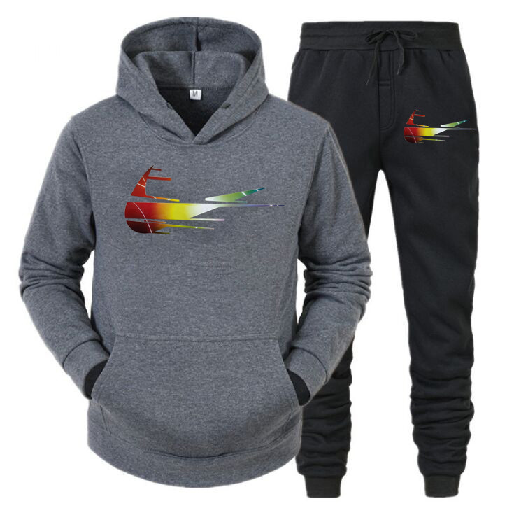 Sets Tracksuit Men Autumn Winter Hooded Sweatshirt Drawstring Outfit Sportswear 2021 Male Suit Pullover Two Piece Set Casual S-XXXL, Gray
Sets Tracksuit Men Autumn Winter Hooded Sweatshirt Drawstring Outfit Sportswear 2021 Male Suit Pullover Two Piece Set Casual S-XXXL, Gray