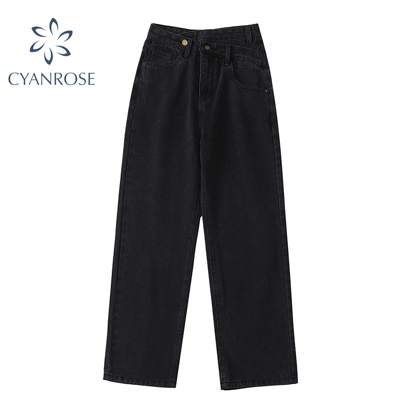 High Waist Jeans Woman 2021 New Wide Leg Female Pants Straight Loose Black Mom Pants Fashion Baggy Boyfriend Jean Women Trousers
High Waist Jeans Woman 2021 New Wide Leg Female Pants Straight Loose Black Mom Pants Fashion Baggy Boyfriend Jean Women Trousers
