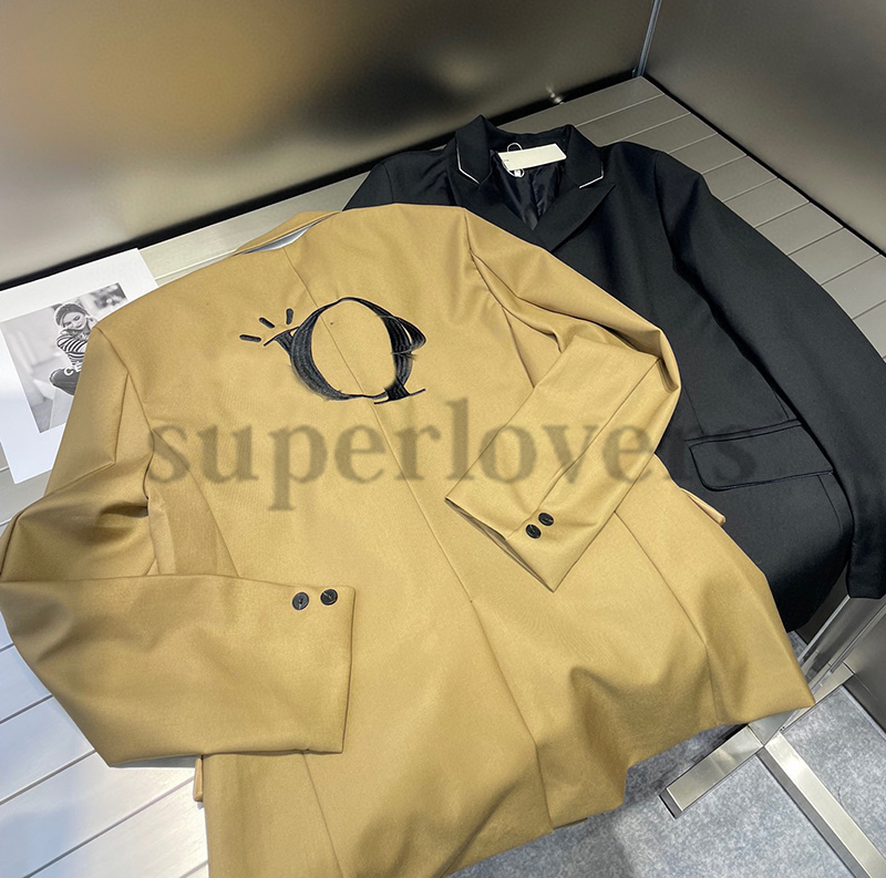 Vintage Letters Printed Blazers Womens Latest Style Suit Jacket High Quality Autumn Winter Suits 2 Colors, Black/with label
Vintage Letters Printed Blazers Womens Latest Style Suit Jacket High Quality Autumn Winter Suits 2 Colors, Black/with label