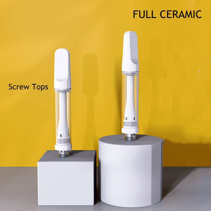 Full Ceramic Carts Thick Oil Cartridges Screw in Tips 1.0 ML Ceramic Coil Upgrade Vape Pen E Cigarettes All-Ceramic Vaporizer 510 Thread Empty Atomizers 4*2.0mm Holes
Full Ceramic Carts Thick Oil Cartridges Screw in Tips 1.0 ML Ceramic Coil Upgrade Vape Pen E Cigarettes All-Ceramic Vaporizer 510 Thread Empty Atomizers 4*2.0mm Holes