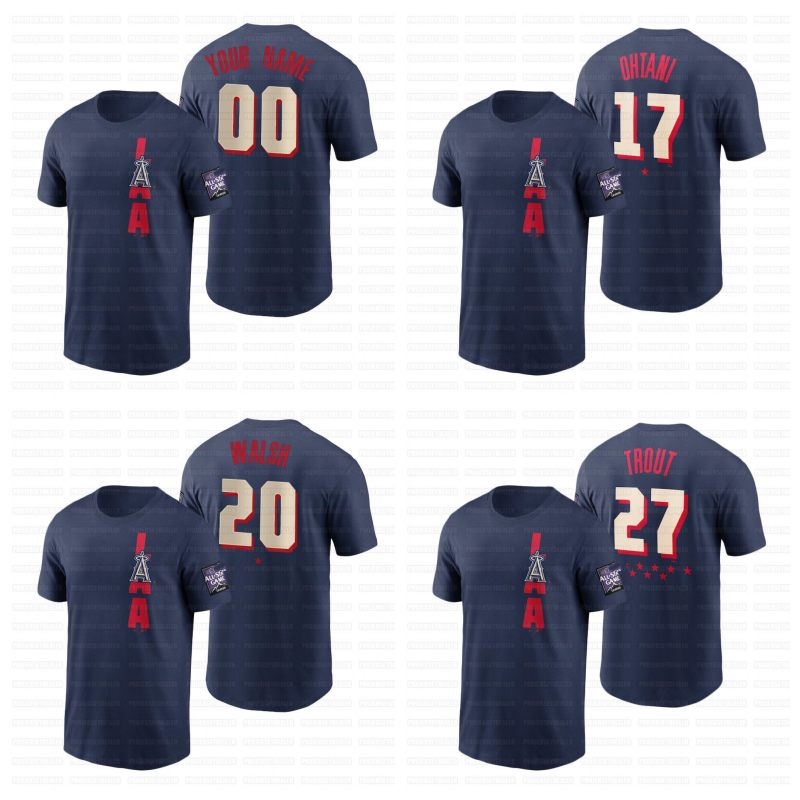 17 Shohei Ohtani Los Angeles 2021 All-Star Game T-Shirt Jersey Mike Trout Jared Walsh Anthony Rendon Raisel Iglesias Justin Upton Fletcher A, Blue;black
17 Shohei Ohtani Los Angeles 2021 All-Star Game T-Shirt Jersey Mike Trout Jared Walsh Anthony Rendon Raisel Iglesias Justin Upton Fletcher A, Blue;black