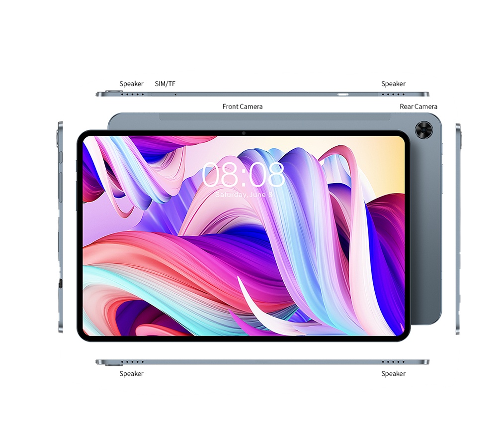 Teclast T40 Pro 10.4 2000x1200 Tablet 8GB RAM 128GB ROM 18W PD 7000 mAh Android 11 T618 8 Core 8MP&13MP 4G Network Dual SIM
Teclast T40 Pro 10.4 2000x1200 Tablet 8GB RAM 128GB ROM 18W PD 7000 mAh Android 11 T618 8 Core 8MP&13MP 4G Network Dual SIM
