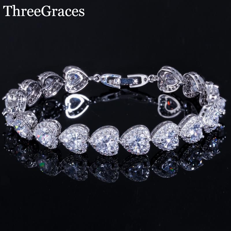 Anklets ThreeGraces Romantic Wedding Costume Jewelry Sparkling Cubic Zircon Sweet Heart Bridal Bracelets Bangles For Women BR068, Red;blue
Anklets ThreeGraces Romantic Wedding Costume Jewelry Sparkling Cubic Zircon Sweet Heart Bridal Bracelets Bangles For Women BR068, Red;blue