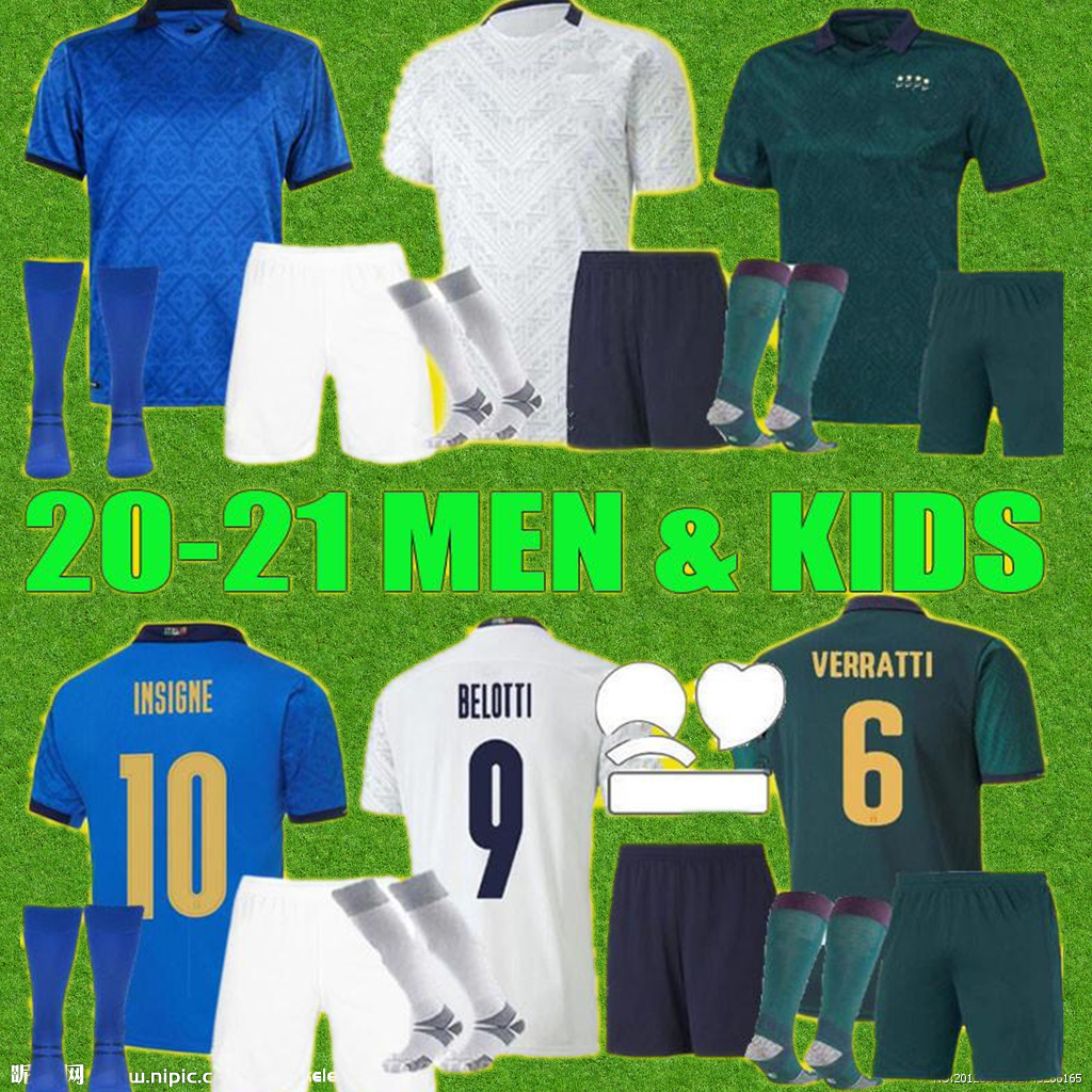 20/21 Italian home calcio jersey Men Kids KITS 2021 italia maglie da calcio Verratti JorGinho Romagnoli Camicie da calcio Immobile, Beige
20/21 Italian home calcio jersey Men Kids KITS 2021 italia maglie da calcio Verratti JorGinho Romagnoli Camicie da calcio Immobile, Beige