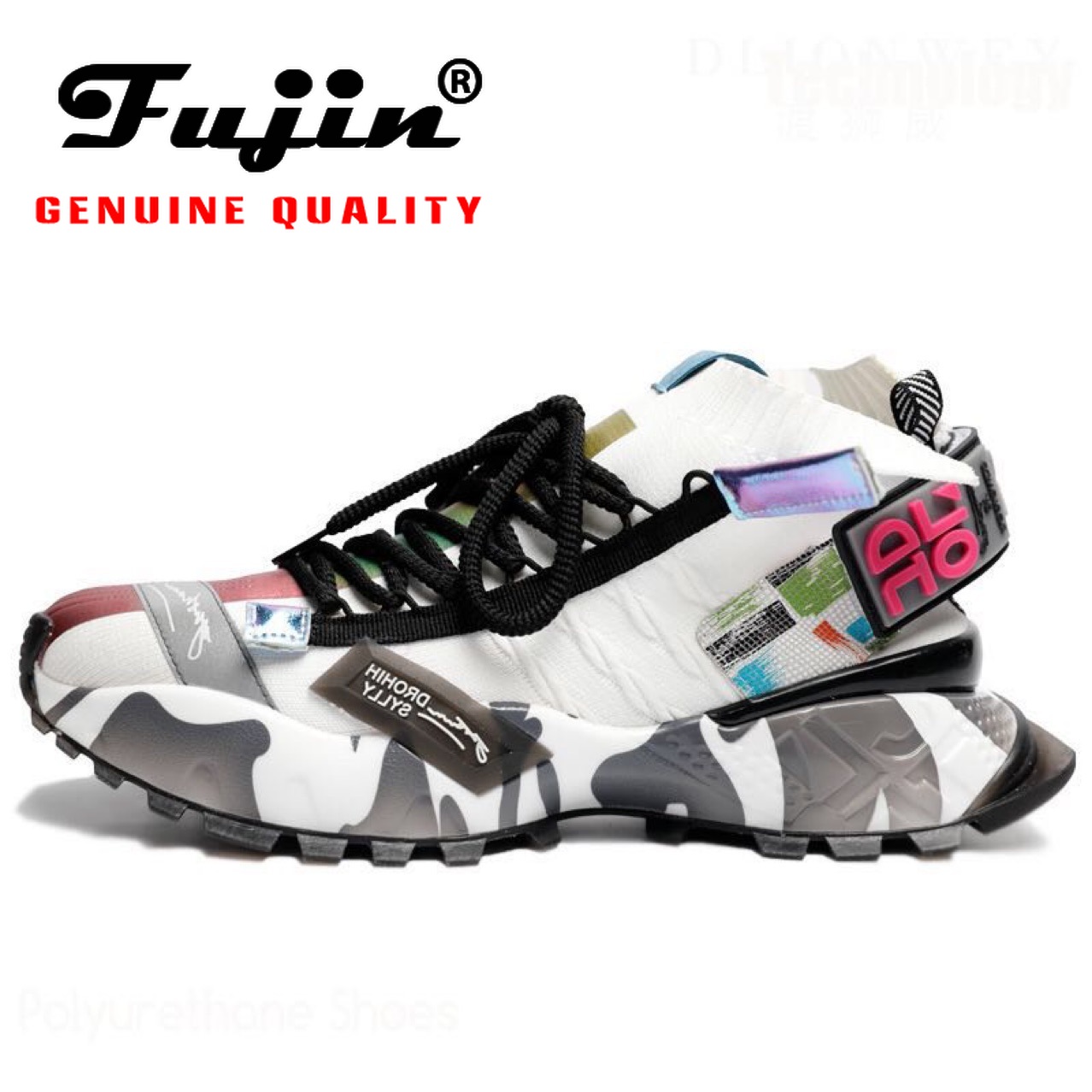 Fujin Genuines Quality Men Women Sneakers Platform Breathable Comfortable Women Shoes Chunky Ins Style Knitting Sock Shoes, Gray
Fujin Genuines Quality Men Women Sneakers Platform Breathable Comfortable Women Shoes Chunky Ins Style Knitting Sock Shoes, Gray