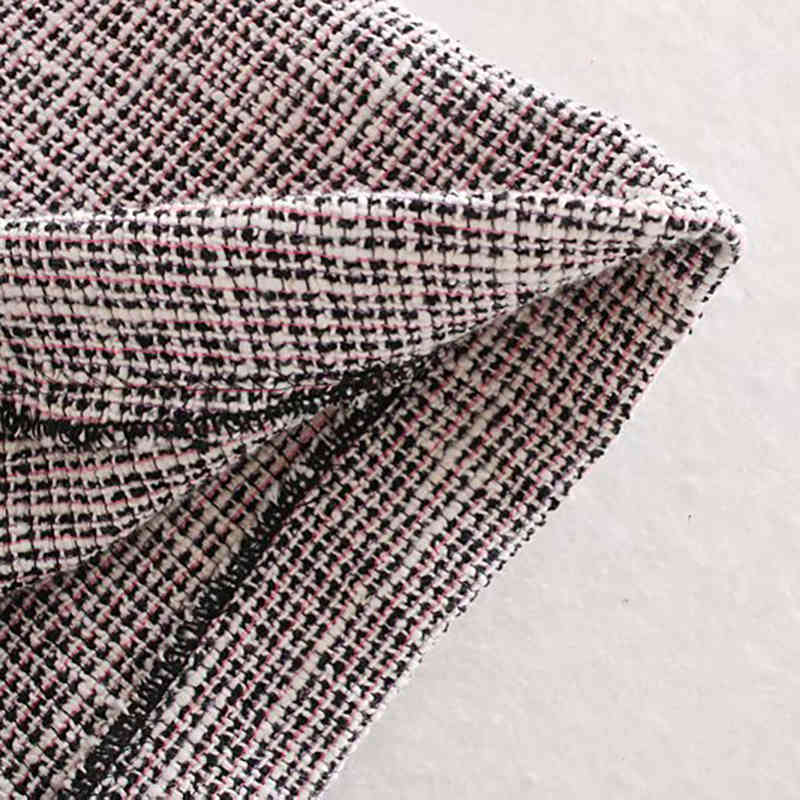 Women Tweed Mini Shorts Elegant Button High Waist Autumn Winter Ladies Office Short Pants Casual Bottoms 210515