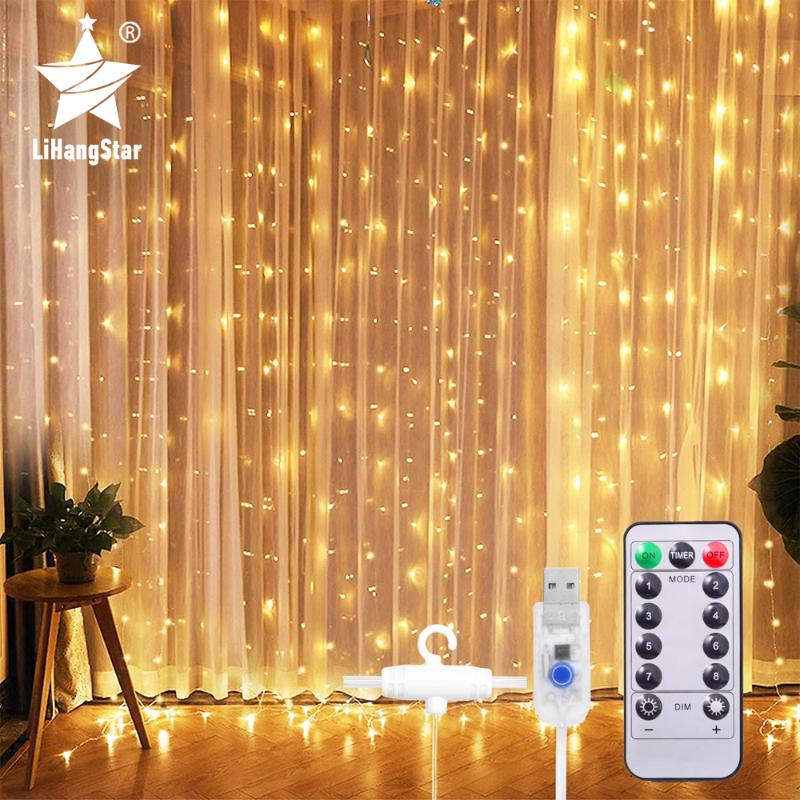 Strings 3M LED Fairy Tale Light String Remote Control USB Color Garland Curtain Christmas Wedding Holiday Decoration Home
Strings 3M LED Fairy Tale Light String Remote Control USB Color Garland Curtain Christmas Wedding Holiday Decoration Home