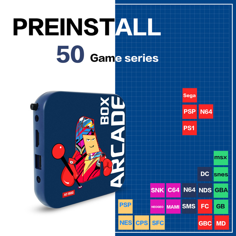 Arcade Box Game Console for PS1/DC/Naomi 64GB Classic Retro 33000+ Games Super Console 4K HD Display on TV Projector Monitor
Arcade Box Game Console for PS1/DC/Naomi 64GB Classic Retro 33000+ Games Super Console 4K HD Display on TV Projector Monitor