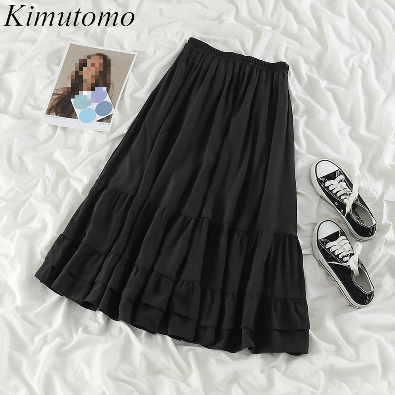 Kimutomo Ruffles Skirts Spring Autumn Japanese Style Female High Waist A-line Solid Wild Skirt Outwear Elegant 210521, Purple
Kimutomo Ruffles Skirts Spring Autumn Japanese Style Female High Waist A-line Solid Wild Skirt Outwear Elegant 210521, Purple