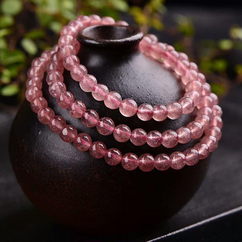 Beaded, Strands Strawberry Crystal Obsidian Natural Stone Strand Bracelets For Women Men Lucky Yoga Beads Bracelet Bangle Jewelry Couple Gif
Beaded, Strands Strawberry Crystal Obsidian Natural Stone Strand Bracelets For Women Men Lucky Yoga Beads Bracelet Bangle Jewelry Couple Gif
