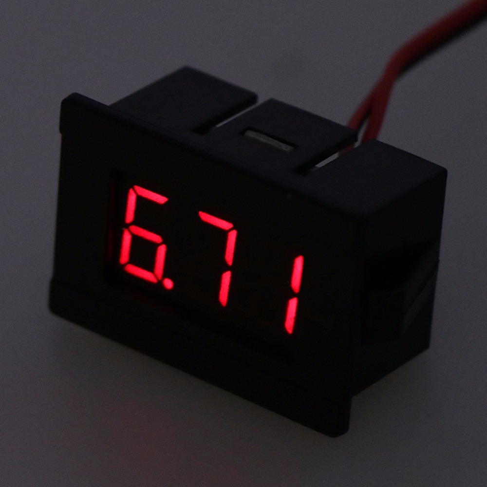 Dc 2 Wires 4.5-30V Mini Led Digital Display Voltimeter Voltage Panel Meter Tester Tool