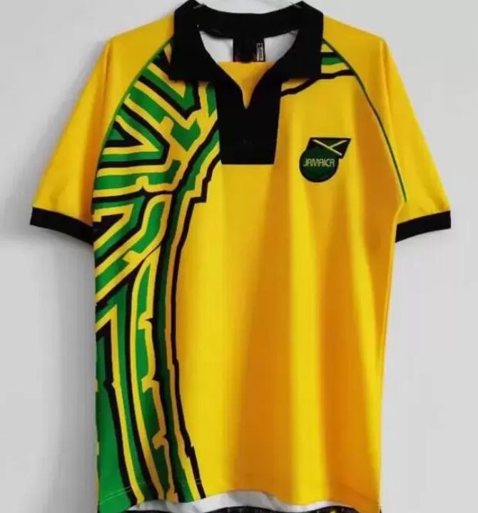 1998 Jamaica Soccer Jerseys retro Reggae Boyz GARDNER SINCLAIR BROWN DAWES SIMPSON CARGILL WHITMORE EARLE POWELL GAYLE WILLIAMS BOYD footbal, Black;yellow
1998 Jamaica Soccer Jerseys retro Reggae Boyz GARDNER SINCLAIR BROWN DAWES SIMPSON CARGILL WHITMORE EARLE POWELL GAYLE WILLIAMS BOYD footbal, Black;yellow