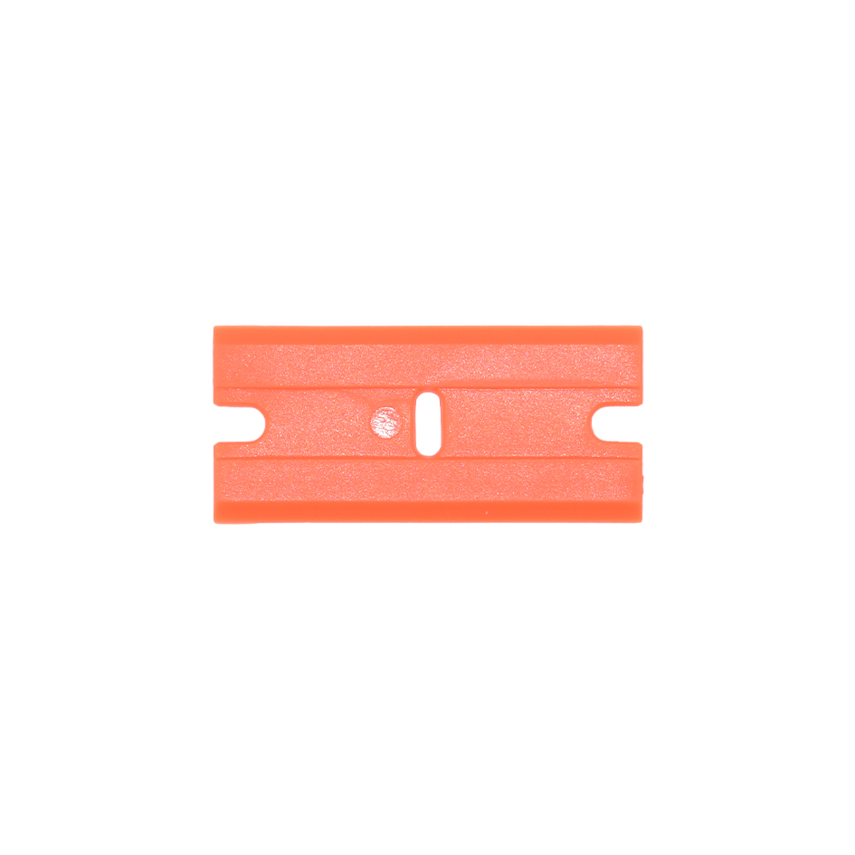 Orange 100pcs Package Double Edged Plastic Razor Blade Window Glass Clean Scraper Carbon Fiber Wrapping Vinyl Car Wrap Sticker Squeegee