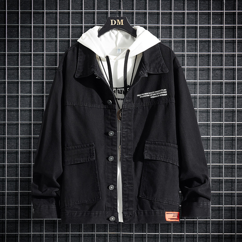 men's jackets new black denim vintage street loose jean mens korean style handsome simple blue male clothing autumn winter mn5g, Black;brown
men's jackets new black denim vintage street loose jean mens korean style handsome simple blue male clothing autumn winter mn5g, Black;brown