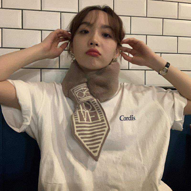 Scarves Winter Scarf Decoration Collar Korea Style Cross Small Lovely Shawl Stripe Letter Women, Blue;gray
Scarves Winter Scarf Decoration Collar Korea Style Cross Small Lovely Shawl Stripe Letter Women, Blue;gray