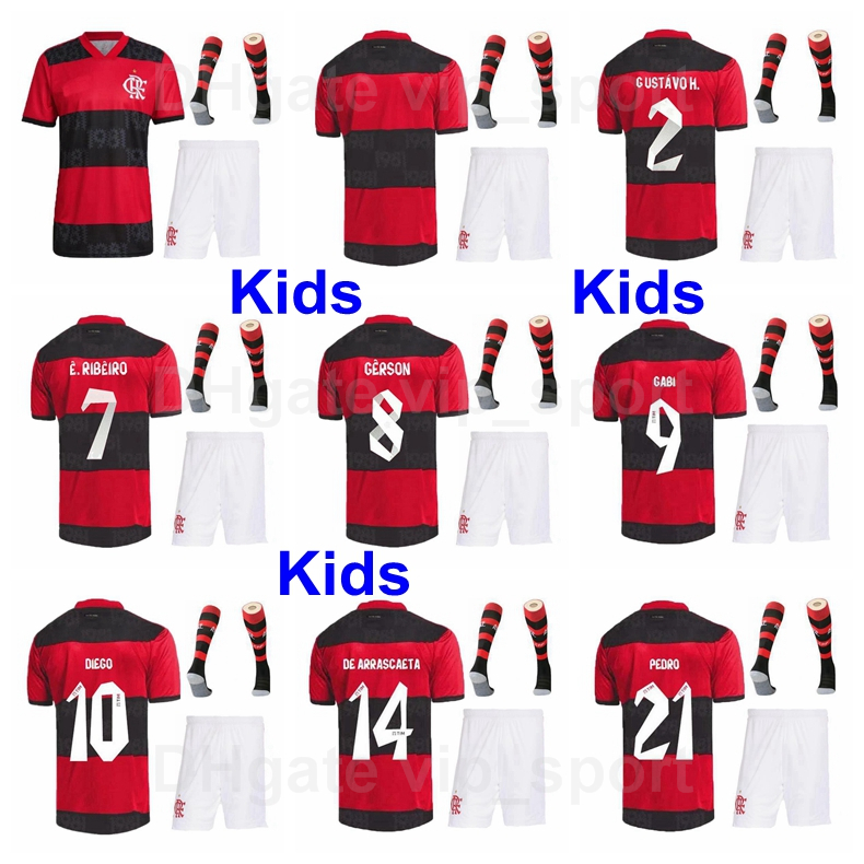 2021-2022 Kids CR Flamengo Youth HENRIQUE Jersey Soccer Socks Set Gabriel DE ARRASCAETA RIBEIRO PEDRO DIEGO RENE Vitinho GERSON Isla Football Shirt Kits, Kids red
2021-2022 Kids CR Flamengo Youth HENRIQUE Jersey Soccer Socks Set Gabriel DE ARRASCAETA RIBEIRO PEDRO DIEGO RENE Vitinho GERSON Isla Football Shirt Kits, Kids red