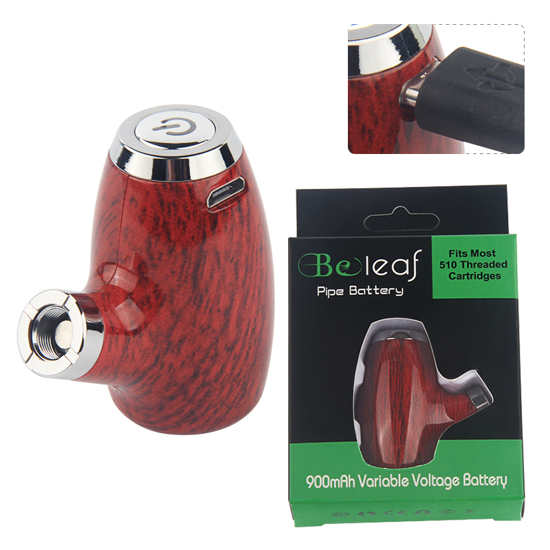 Original Beleaf Pipe Battery Kit 6 Colors Wooden Design Vape Pen Cigarette 510 Thread 900mAh Rechargeable Preheat Variable Voltage authentic
Original Beleaf Pipe Battery Kit 6 Colors Wooden Design Vape Pen Cigarette 510 Thread 900mAh Rechargeable Preheat Variable Voltage authentic